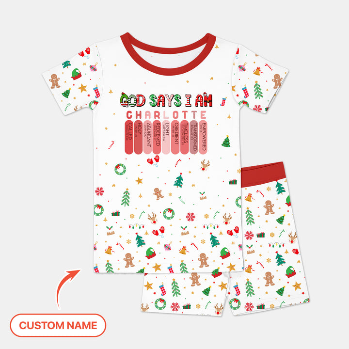 Zweiteiliges Pyjama-Set mit kurzen Ärmeln und Shorts im Sommer-Design