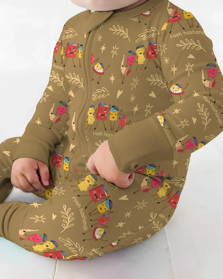 Gerippte Babykleidung mit individuellem Foto - Weich &amp; Skizzenhaft