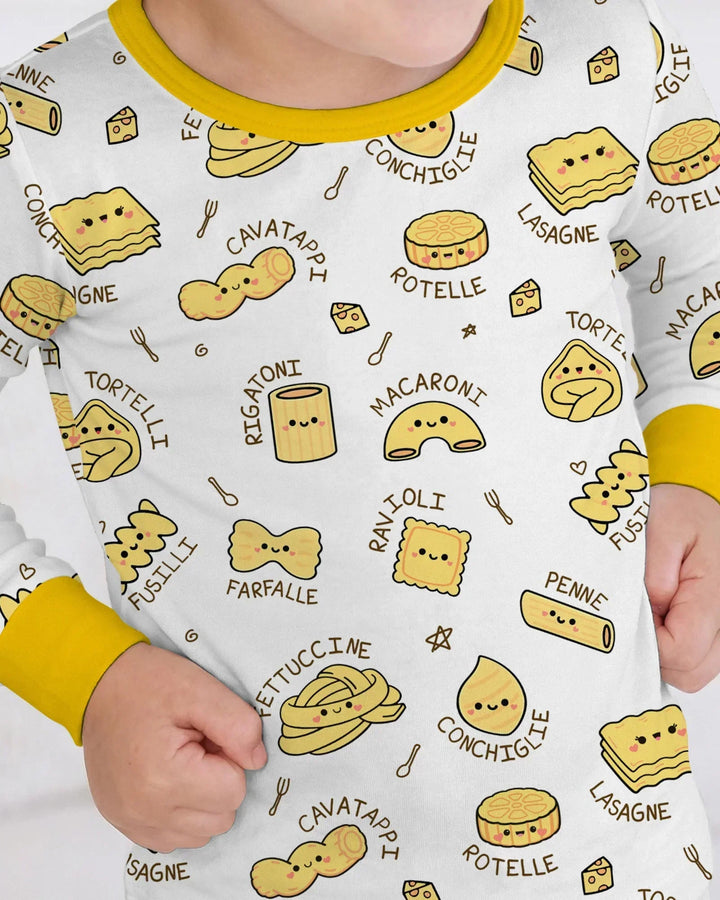 Kawaii Pasta Two Piece Long Sleeve Pajama Set