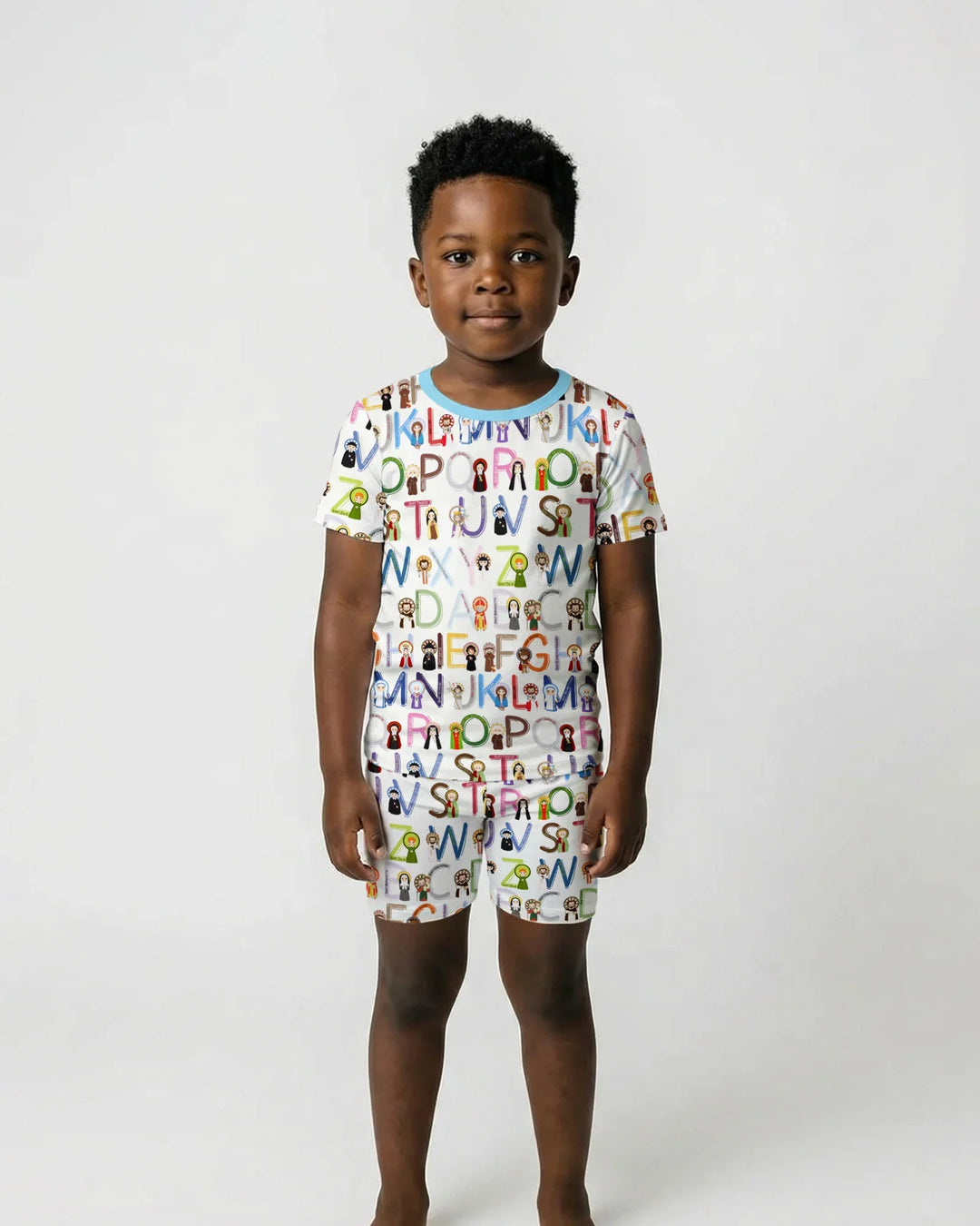 Saint ABCs Bamboo Two Piece Short Sleeve Shorts Pajama Set
