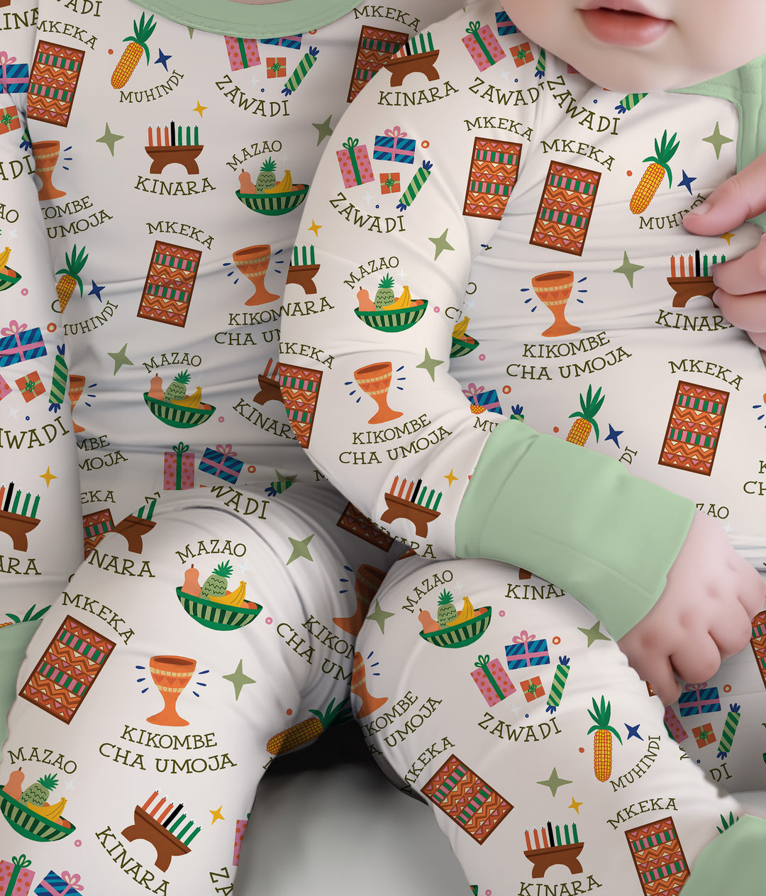 Kwanzaa Spirit Two Piece Long Sleeve Pajama Set