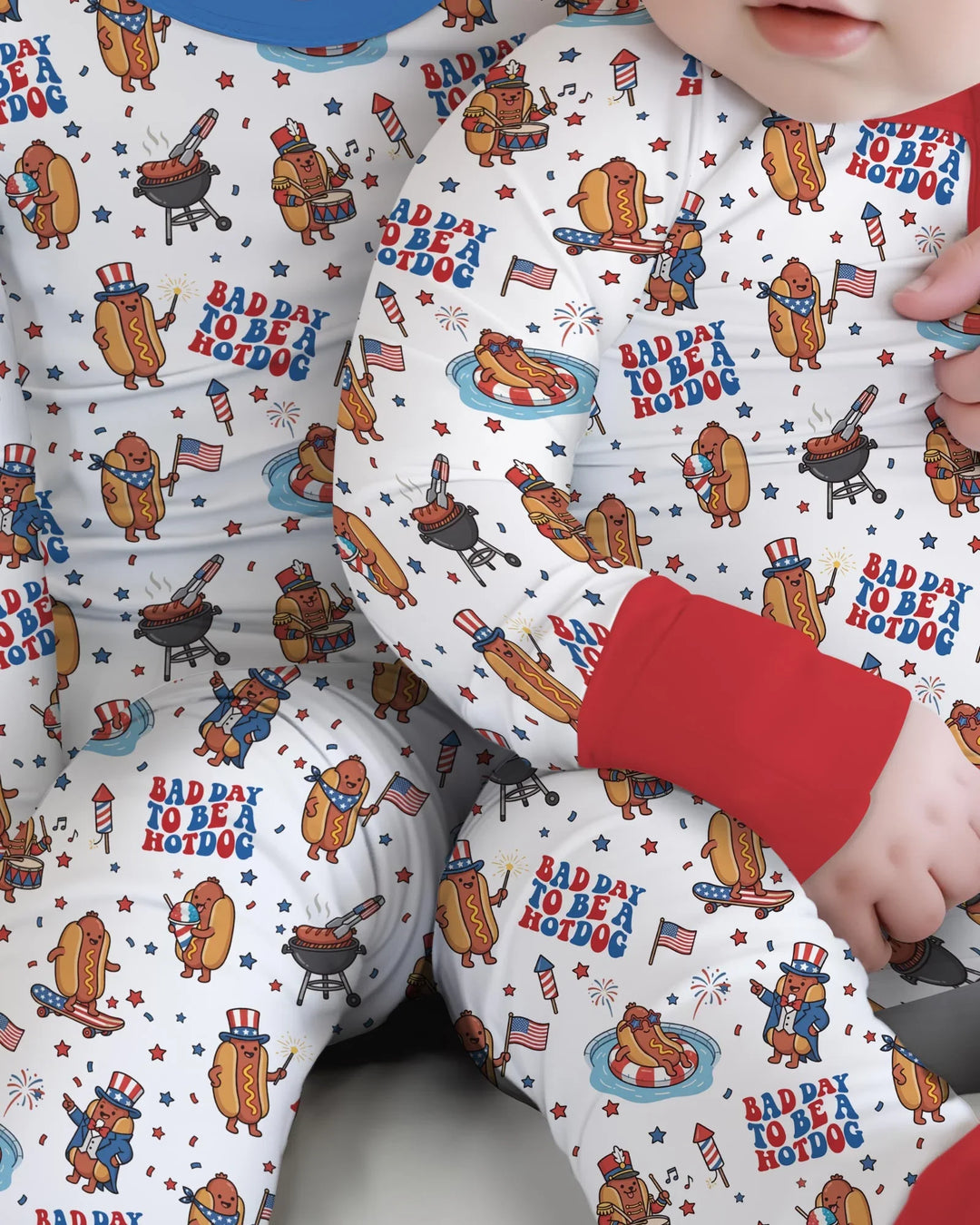Hot Dog Patriotic Bamboo Convertible Zippy