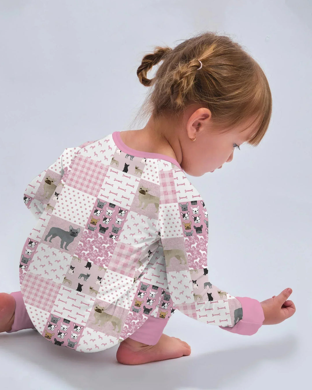 Frenchies Patchwork Family Matching Convertible Zippy