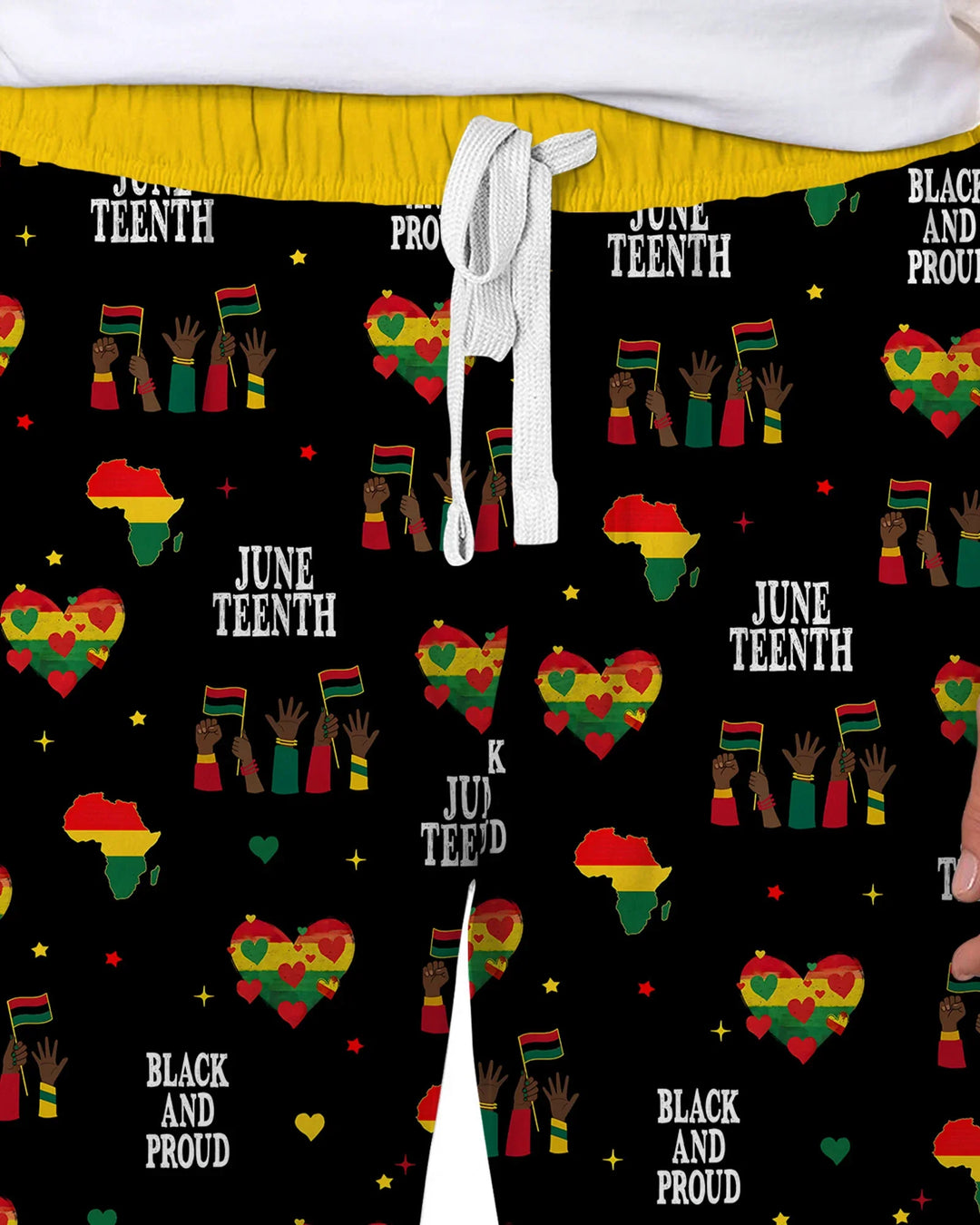 Juneteenth Black and Proud Bamboo Men's Pajama Set