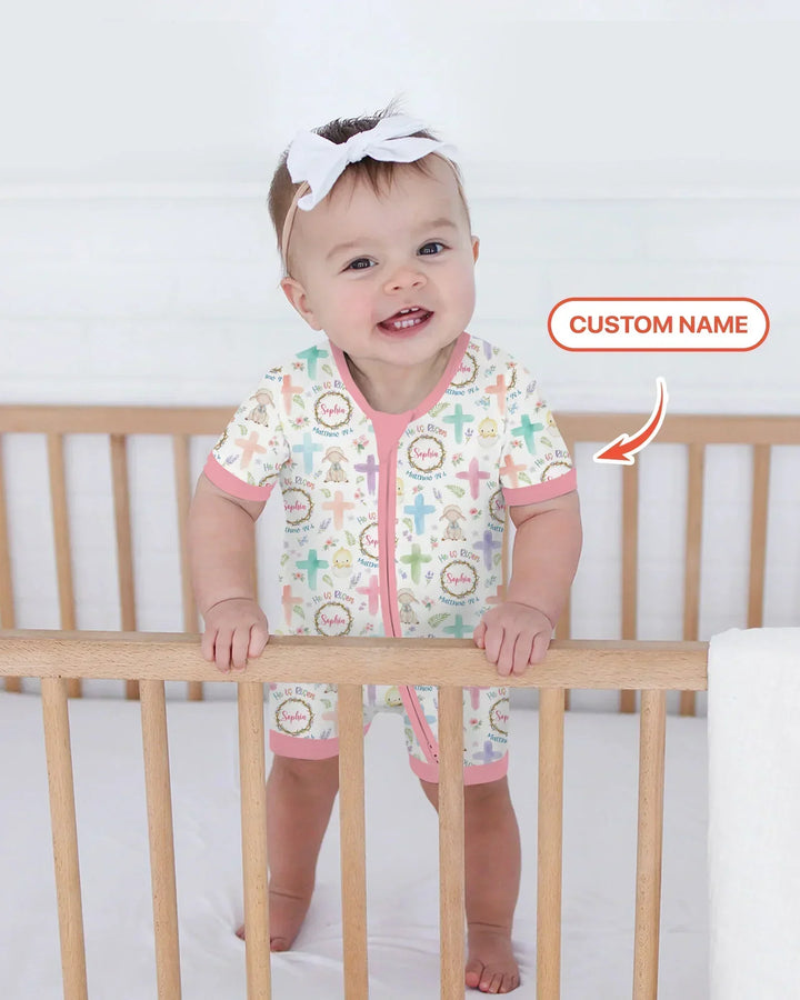 He Is Risen Personalized Shorty Zippy