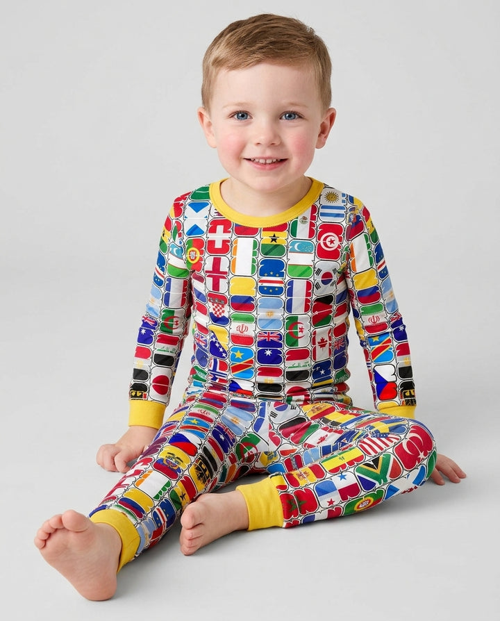 We Are 26 Family Matching Bamboo Two Piece Long Sleeve Pajama Set