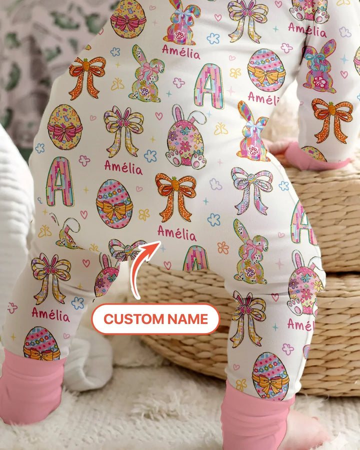 Happy Easter Custom Name Convertible Zippy