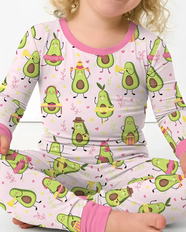 Avocado Fiesta Two Piece Long Sleeve Pajama Set
