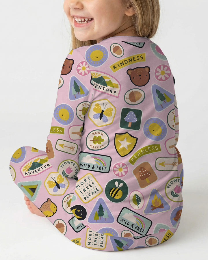Little Explorer Bamboo Two Piece Long Sleeve Pajama Set
