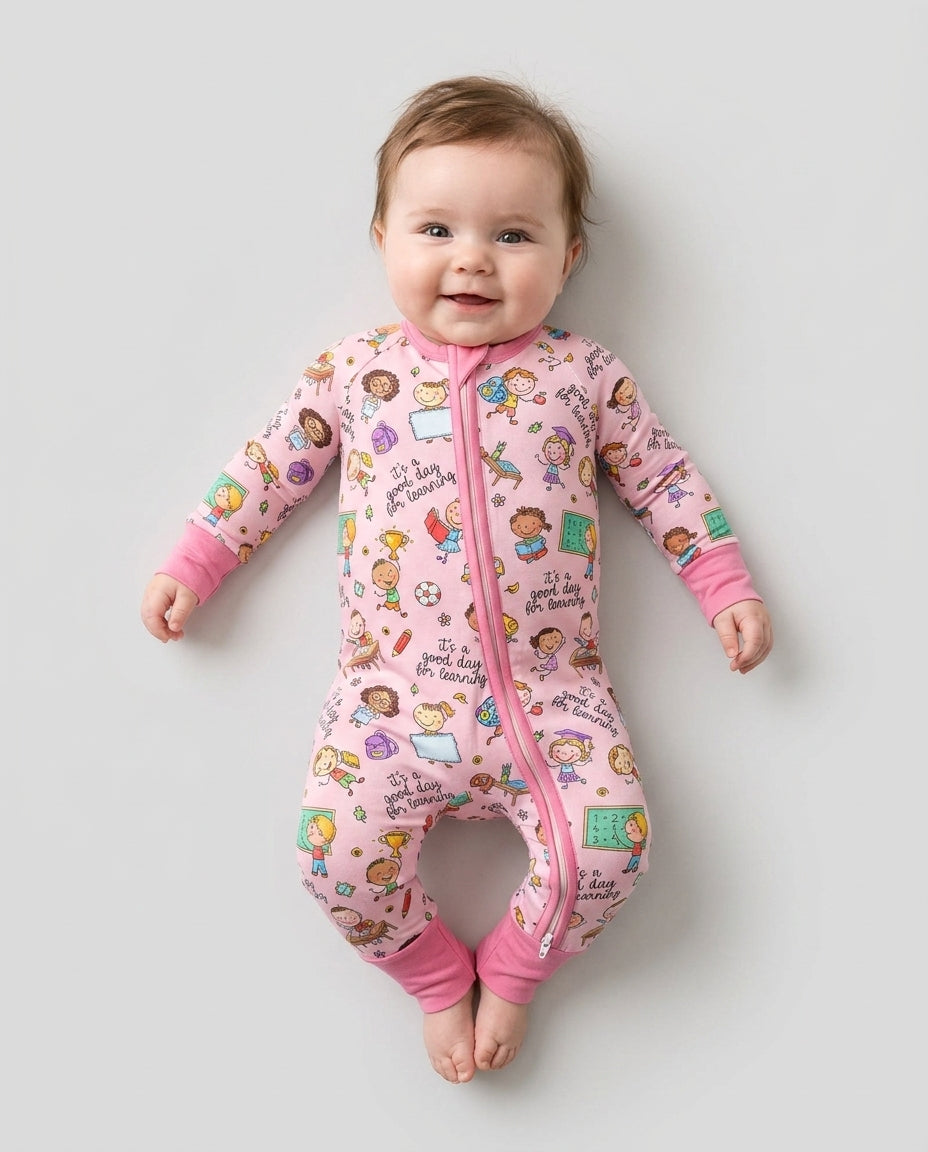 Gerippte Babykleidung mit individuellem Foto - Weich &amp; Skizzenhaft