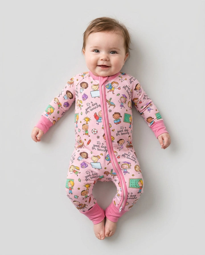 Gerippte Babykleidung mit individuellem Foto - Weich &amp; Skizzenhaft