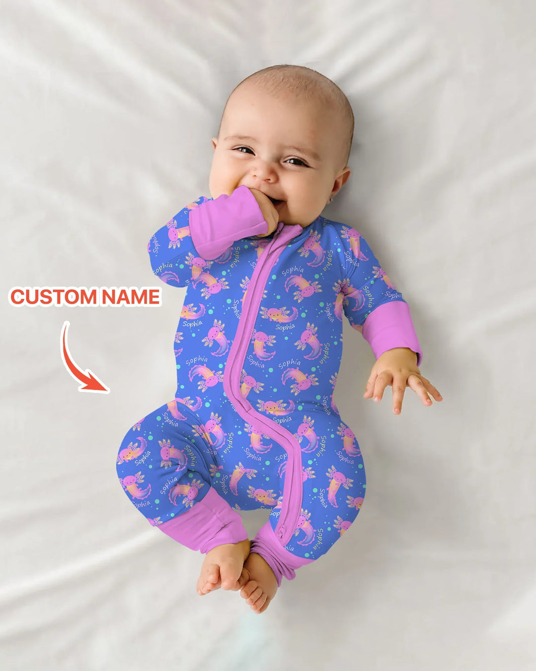 Gerippte Babykleidung mit individuellem Foto - Weich &amp; Skizzenhaft
