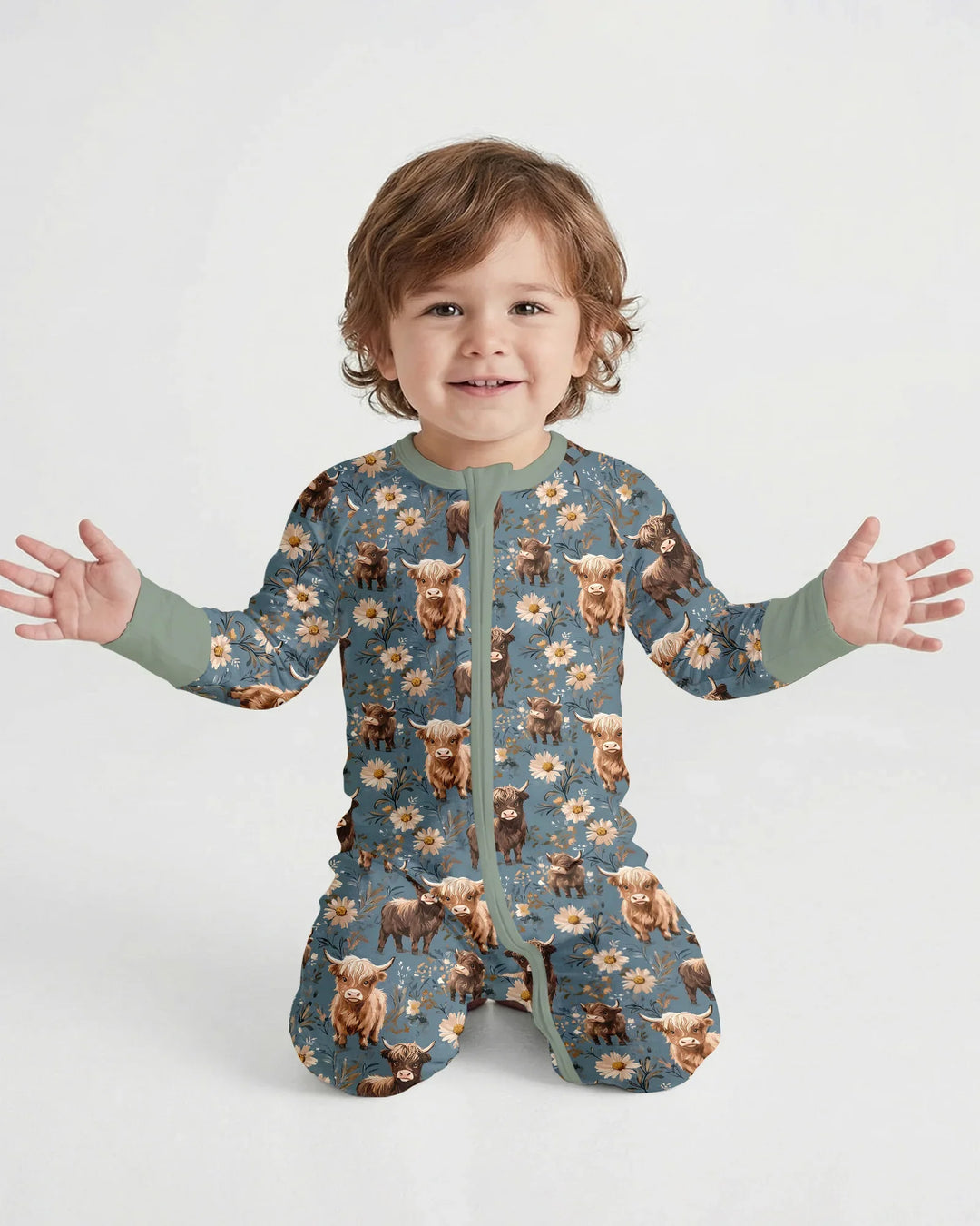 Gerippte Babykleidung mit individuellem Foto - Weich &amp; Skizzenhaft