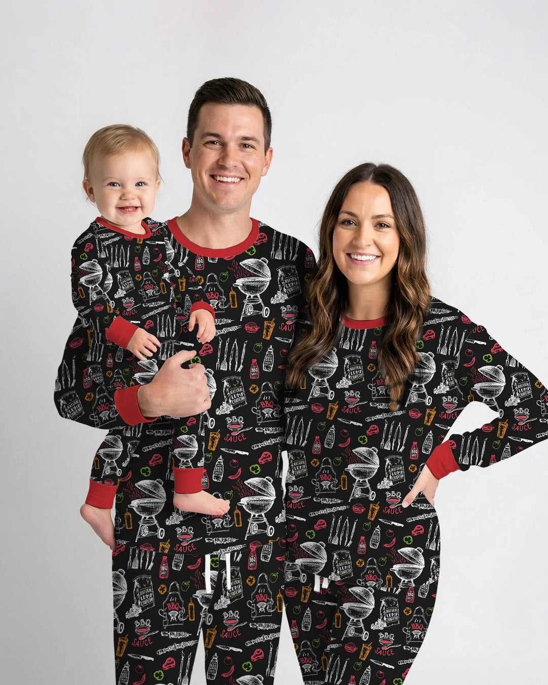 Backyard BBQ Party Family Matching Bamboo Women Pajama Set