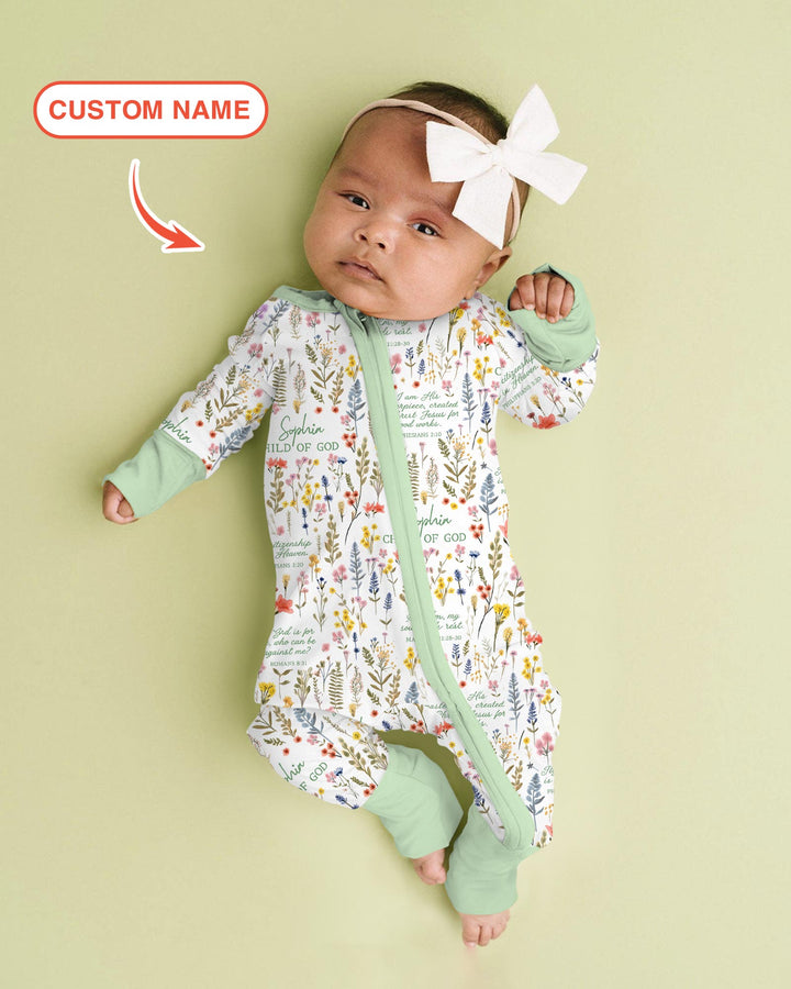 Gerippte Babykleidung mit individuellem Foto - Weich &amp; Skizzenhaft