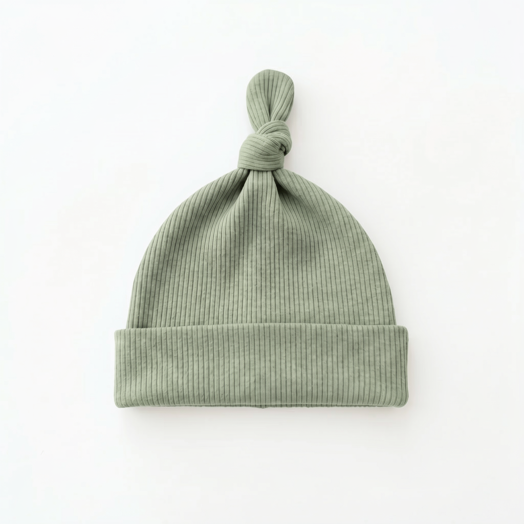 Ribbed Bamboo Knotted Hat