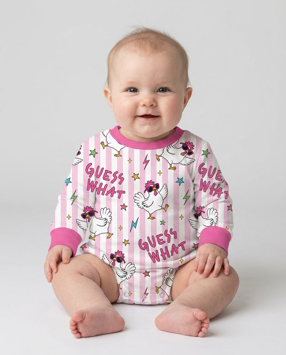 Guess What Chicken Butt! Bamboo Bubble Romper