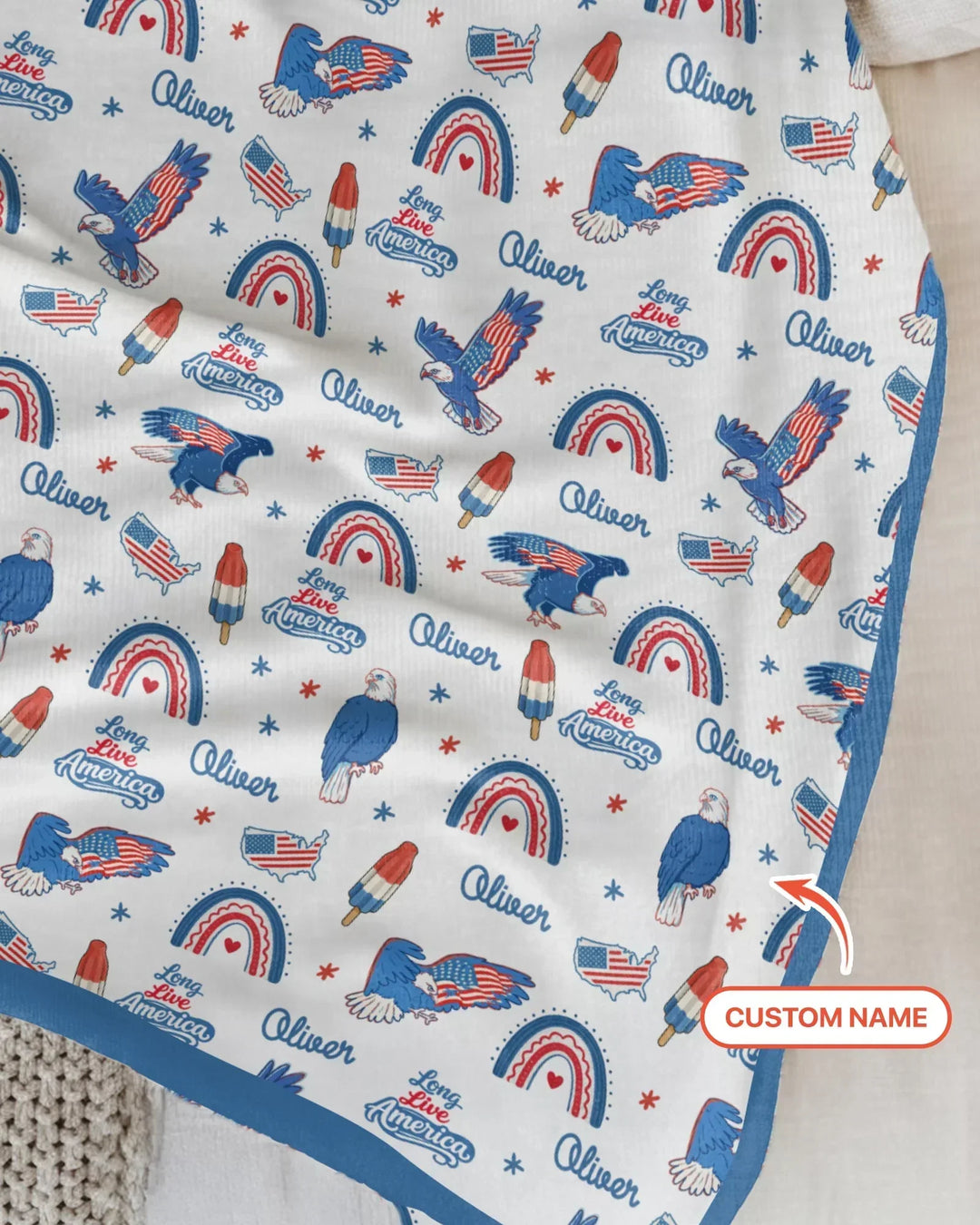 Long Live America Bamboo Blanket