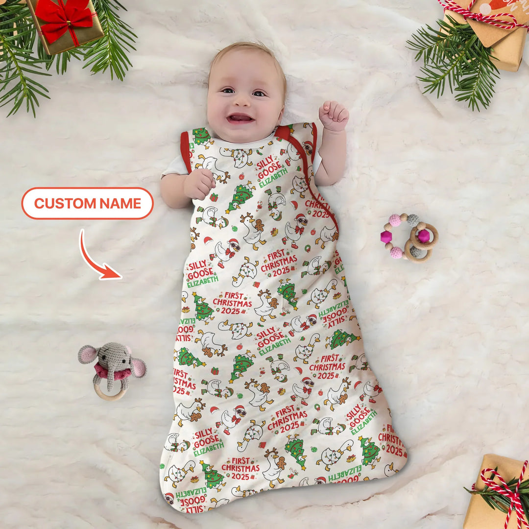 Custom Name "Silly Goose" Sleep Bag (Red) , Custom Name "Silly Goose" Sleep Bag (Red) - XS / 0.5 TOG
