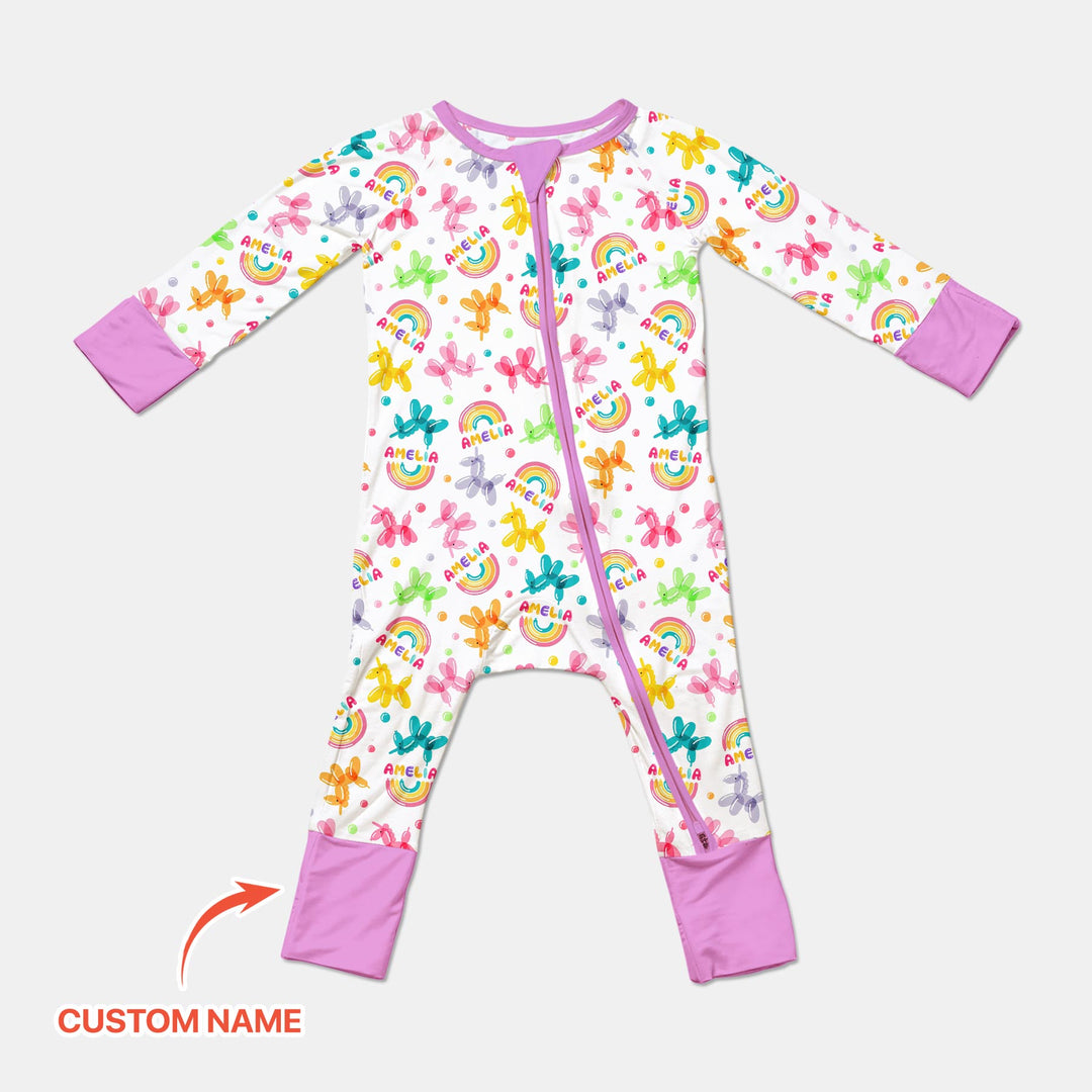 Sweet Balloon Dreams Custom Name Convertible Zippy