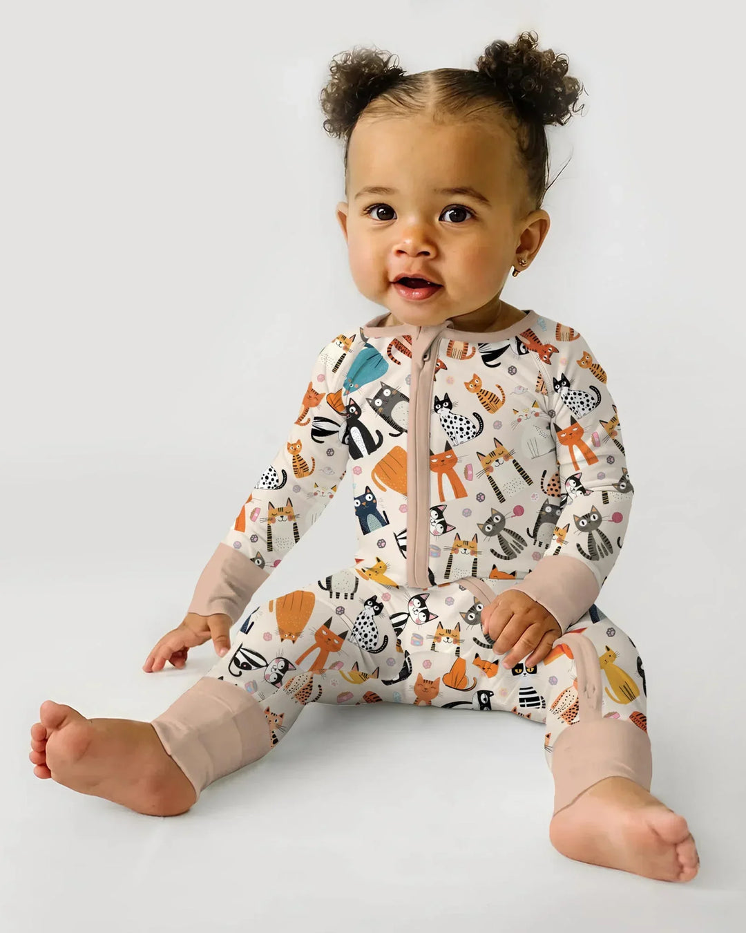 Goofy Mischief Cat Family Matching Bamboo Convertible Zippy