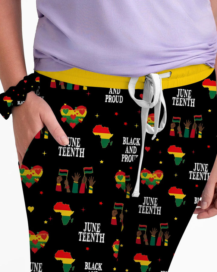 Juneteenth Black and Proud Bamboo Women Pajama Set