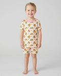 Sweet Study Capy Bamboo Two Piece Short Sleeve Shorts Pajama Set