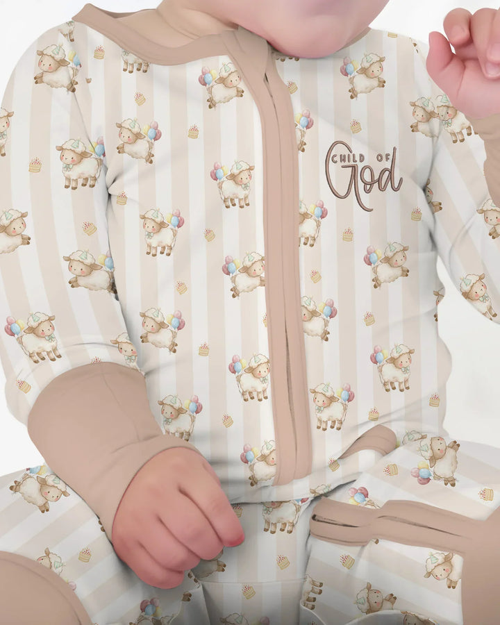 Child Of God Embroidered Baby Bamboo Convertible Zippy