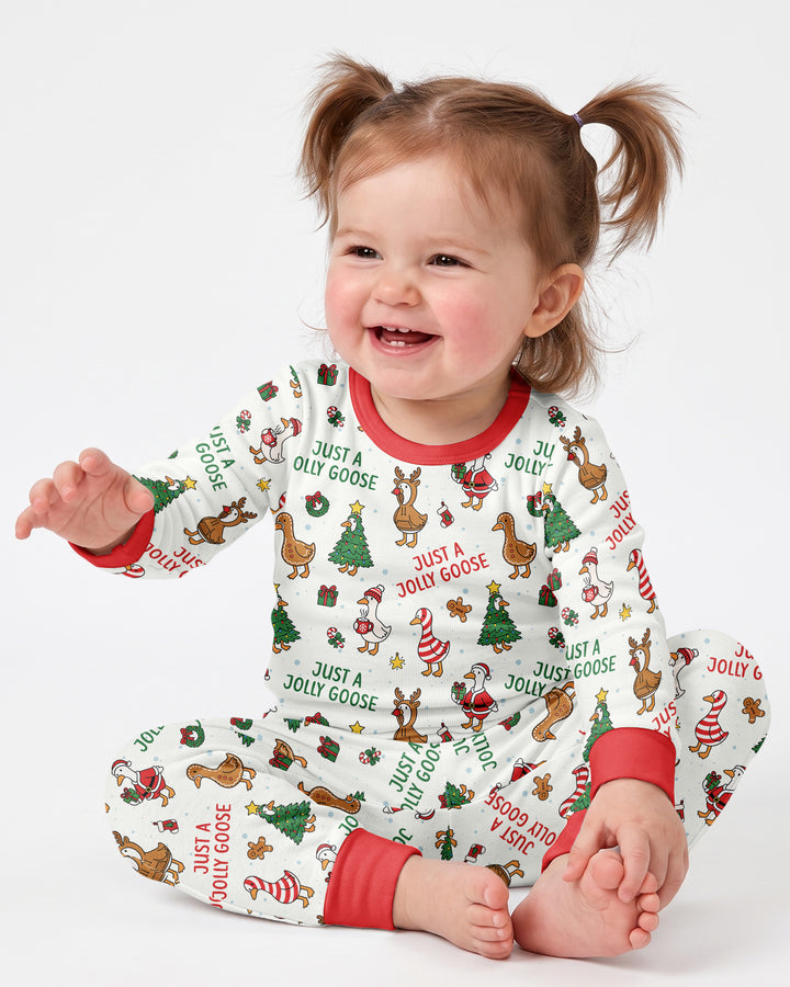 Just A Jolly Goose Bamboo Two Piece Long Sleeve Pajama Set