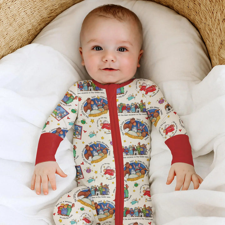 Gerippte Babykleidung mit individuellem Foto - Weich &amp; Skizzenhaft