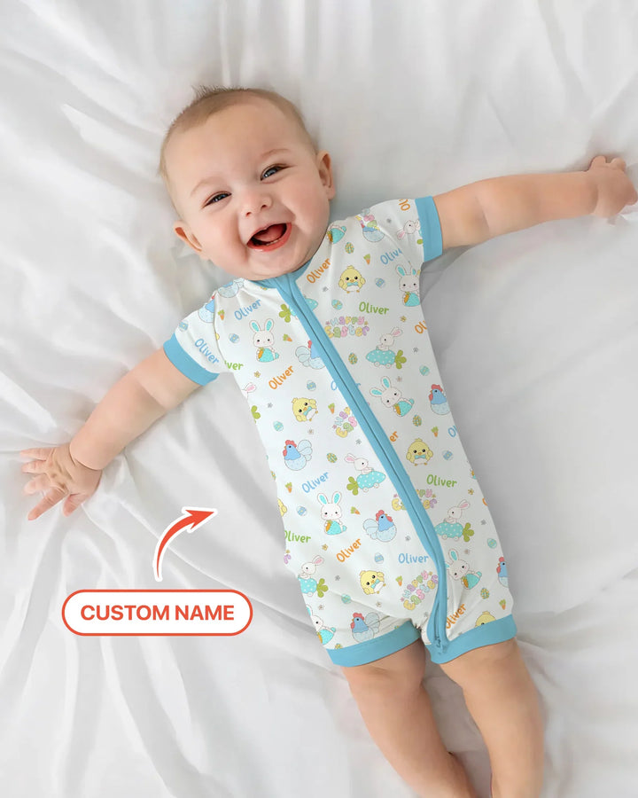 Custom name Happy Easter Shorty Zippy