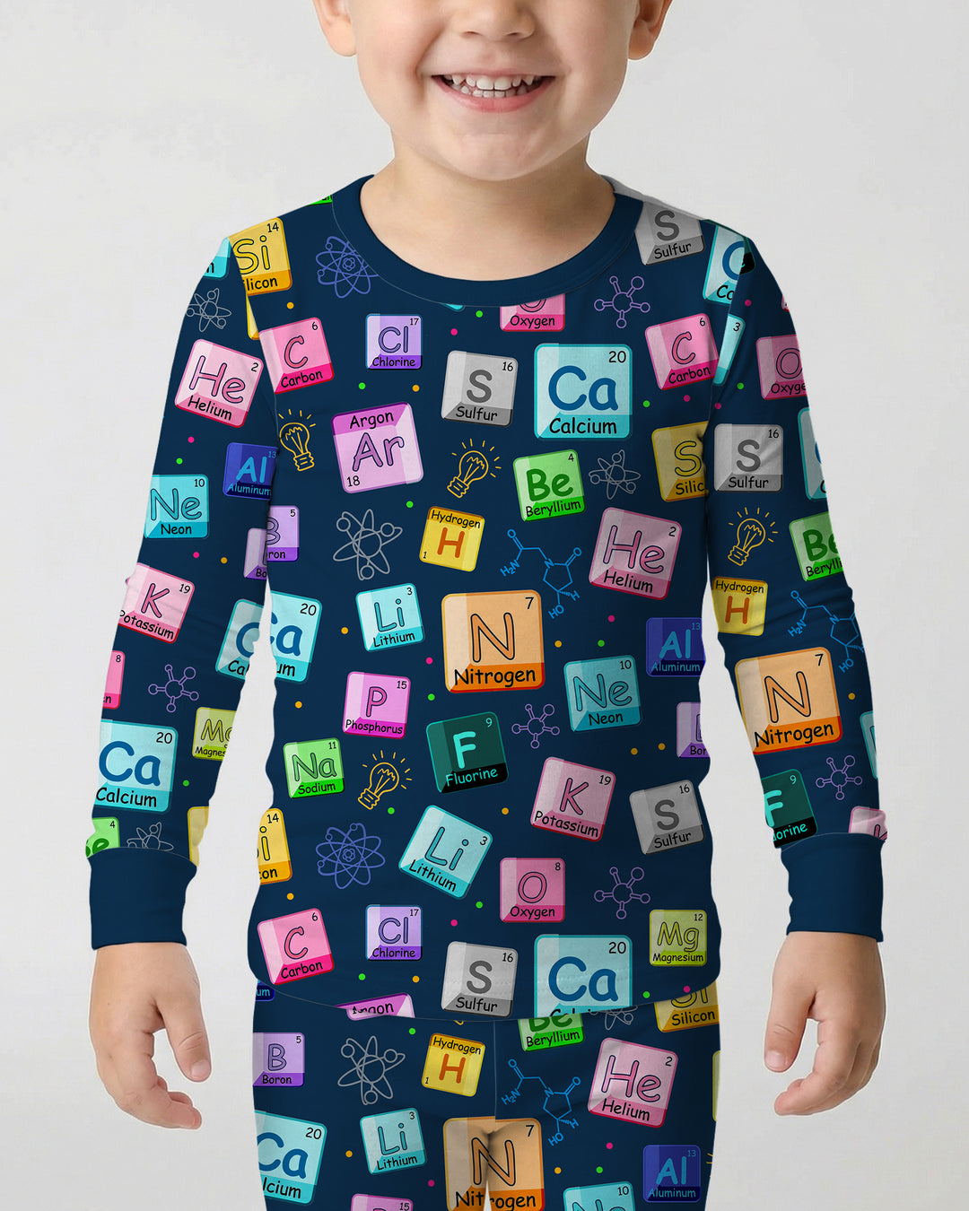 Science Elements Bamboo Two Piece Long Sleeve Pajama Set