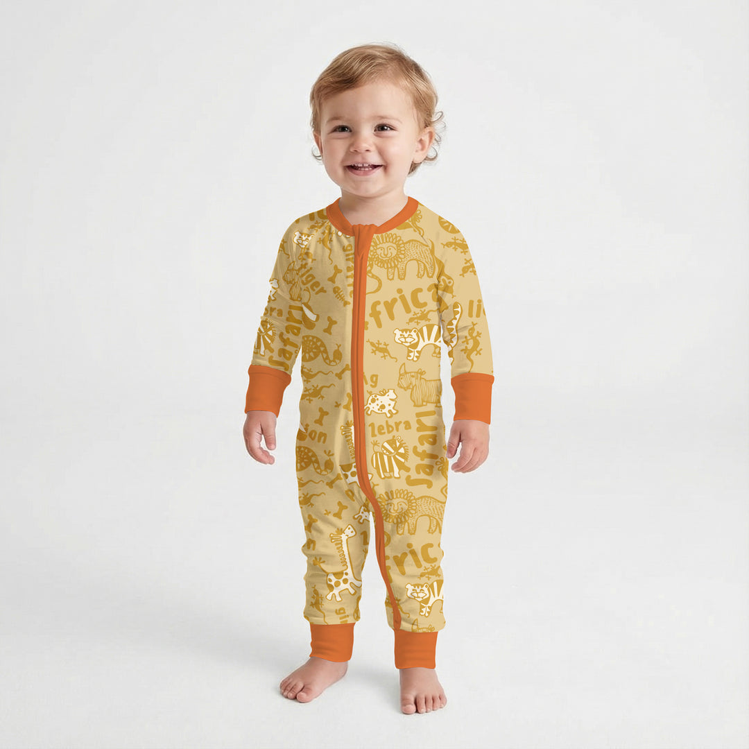 Handdrawn African Animals Convertible Zippy