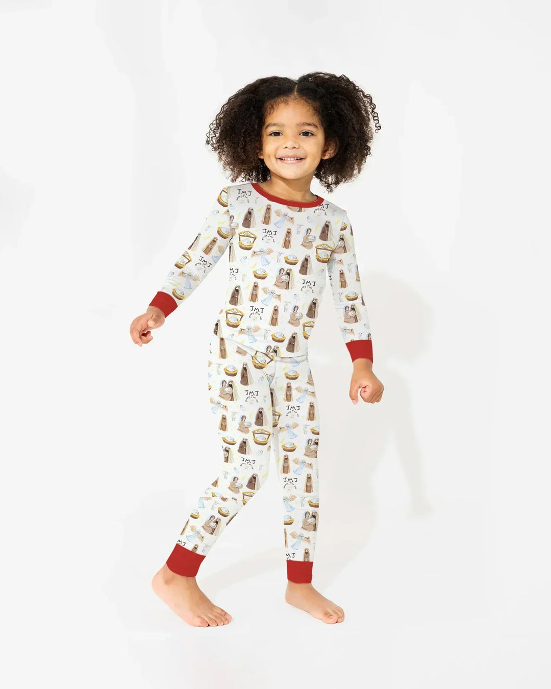 Just A String Cheese Mama Era Mommy & Me Bamboo Two Piece Long Sleeve Pajama Set