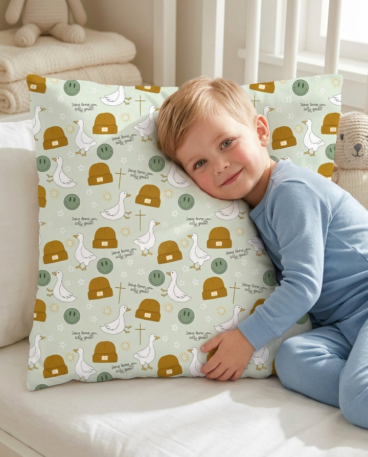 Jesus Loves You Silly Goose Bamboo Pillow Case