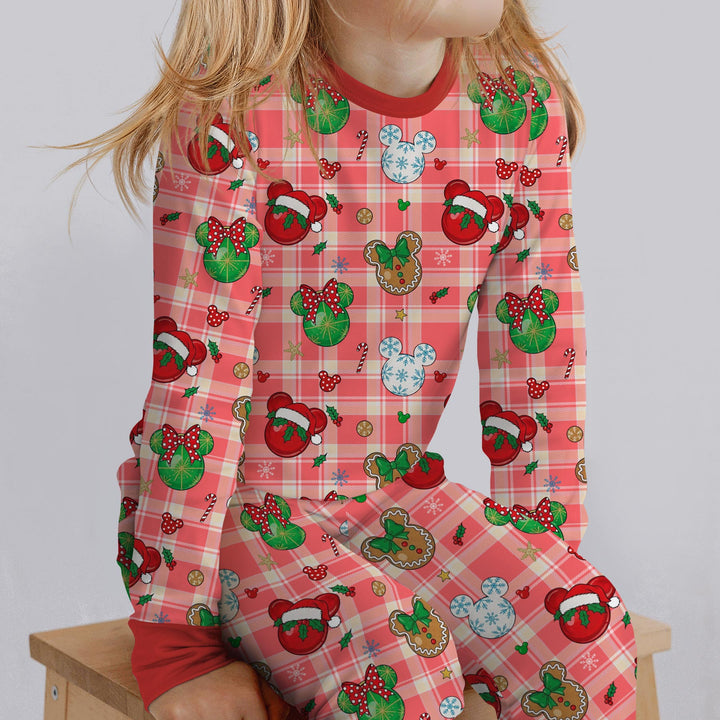 Magical Mouse Christmas Two Piece Long Sleeve Pajama Set
