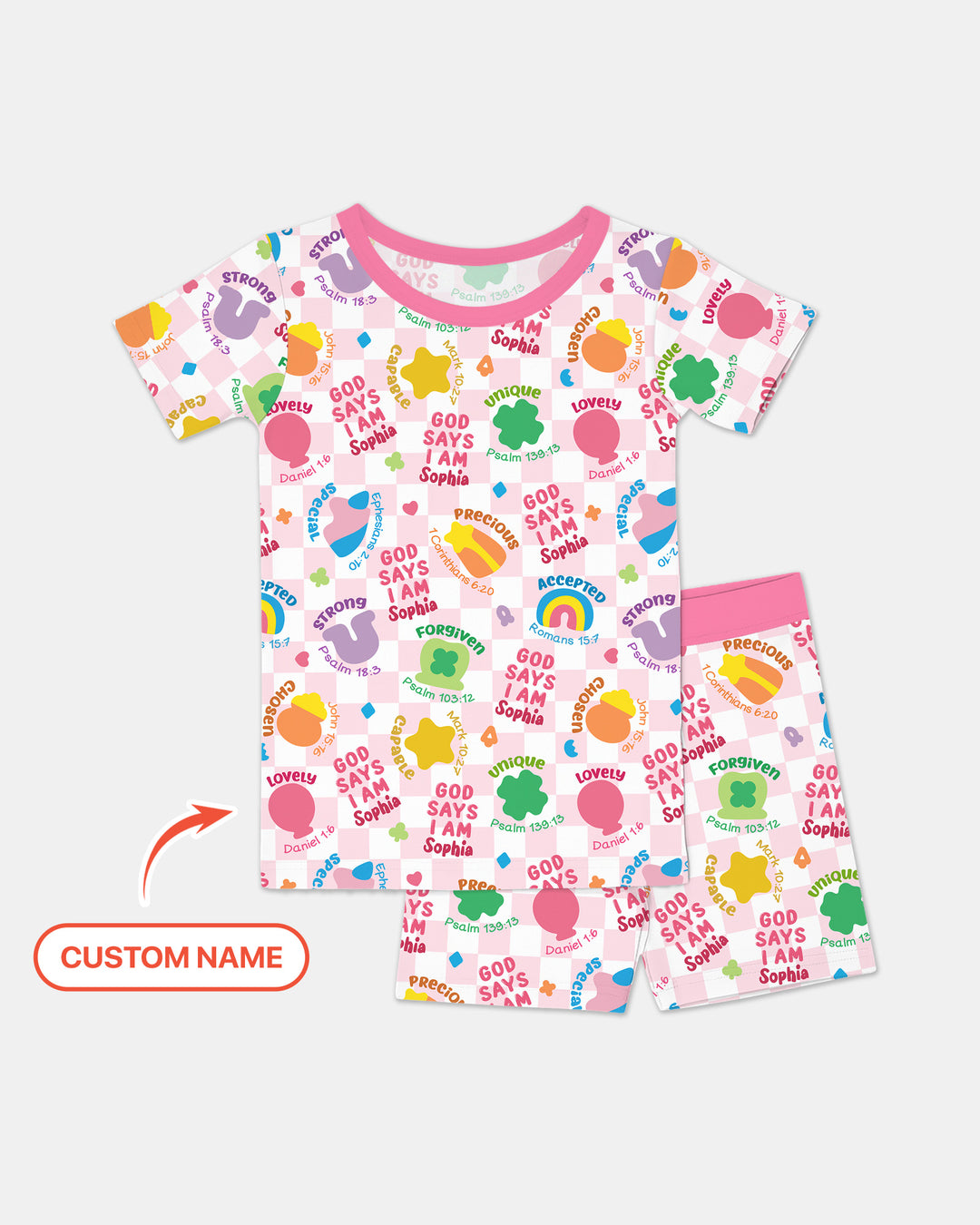 Zweiteiliges Pyjama-Set mit kurzen Ärmeln und Shorts im Sommer-Design