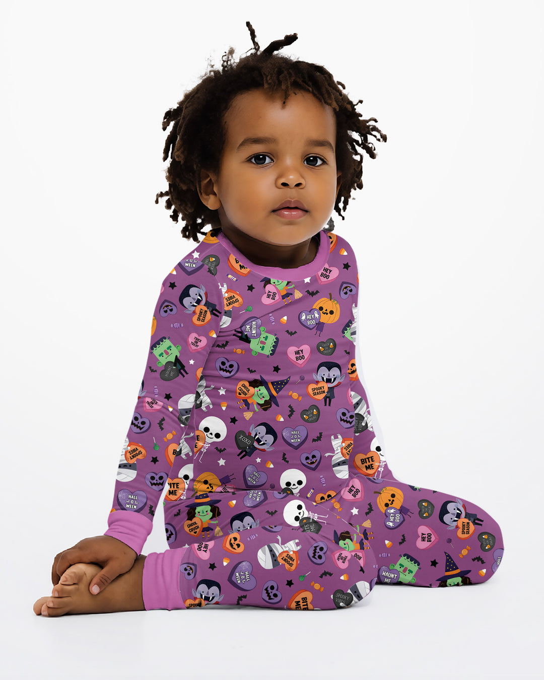 Boo Crew Monster Bamboo Two Piece Long Sleeve Pajama Set