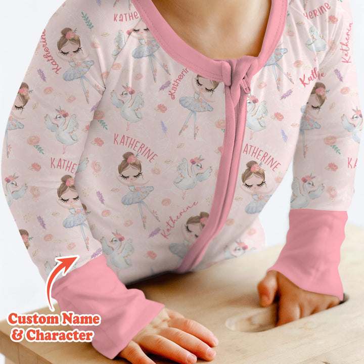 Custom Name Ballerina Doll Convertible Zippy