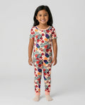 Pomegranate Blessings Night Family Matching Bamboo Two Piece Short Sleeve Pajama Set