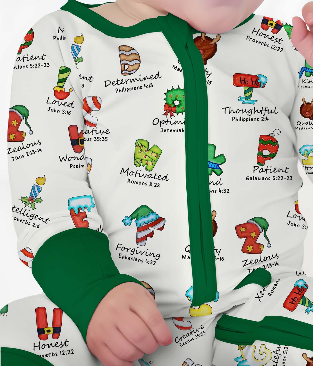 Christmas God Say I Am Alphabet Convertible Zippy