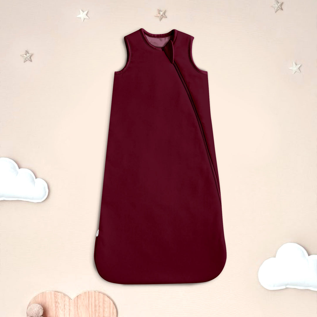 Burgunderbaby Schlafsack Bambus - elegant & Plüsch