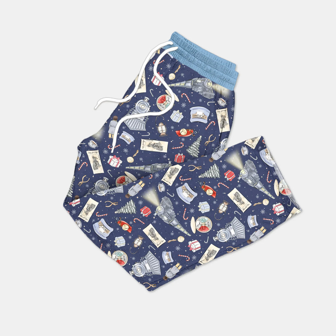 Christmas Train Men's Pajama Set