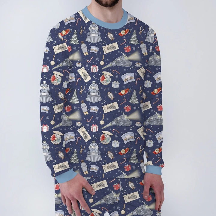 Christmas Train Men's Pajama Set