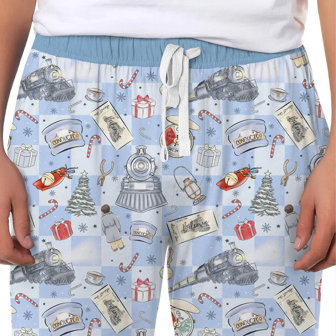 Christmas Train Men's Pajama Set