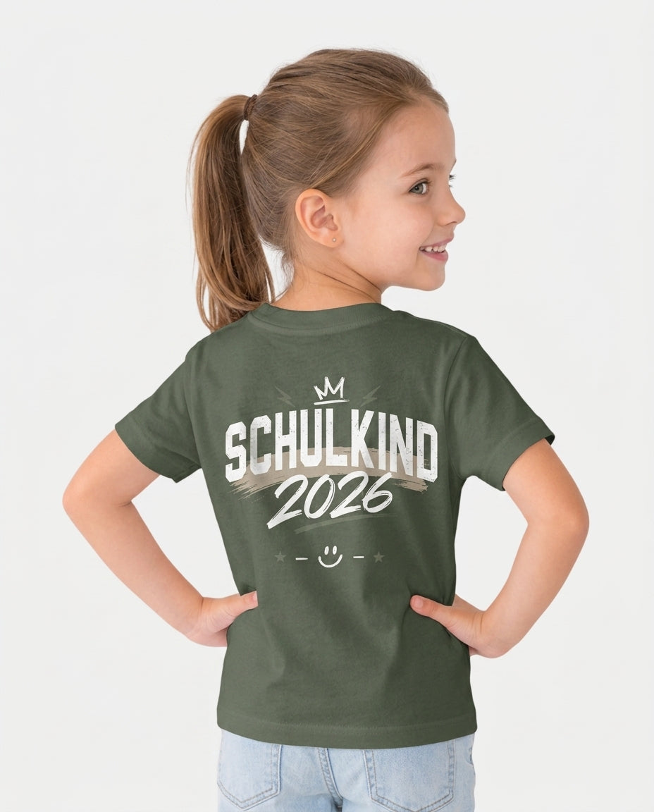 Custom Name First Day of School 2026 Bamboo Crewneck T-Shirt