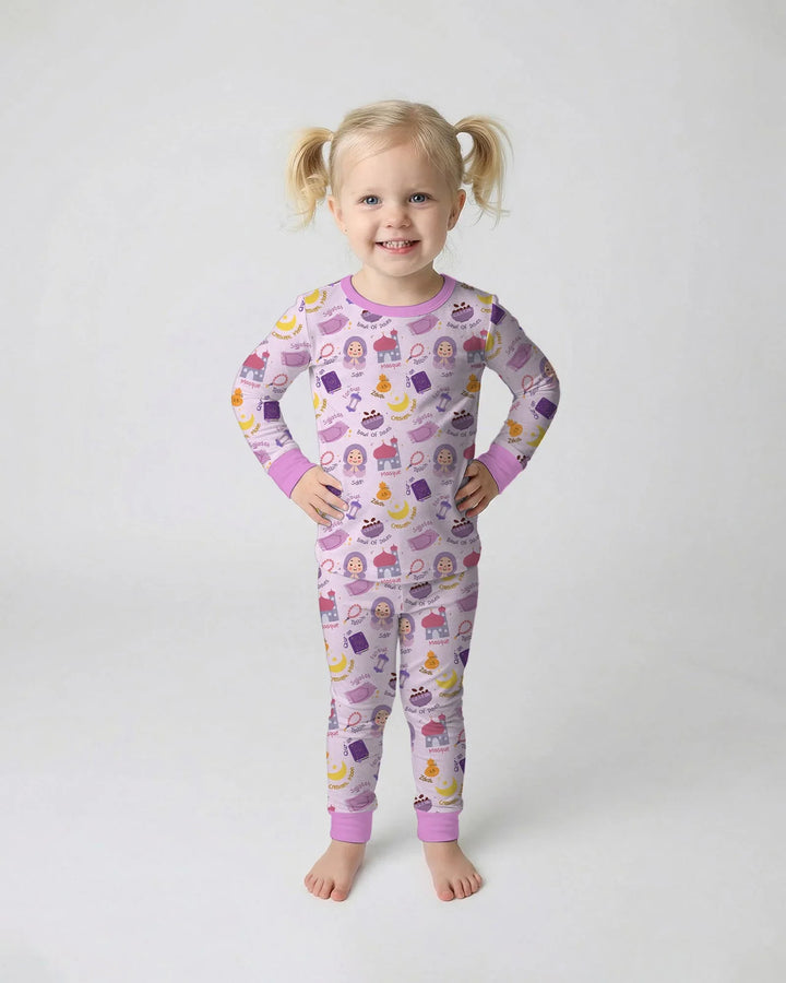 Happy Ramadhan Two Piece Long Sleeve Pajama Set