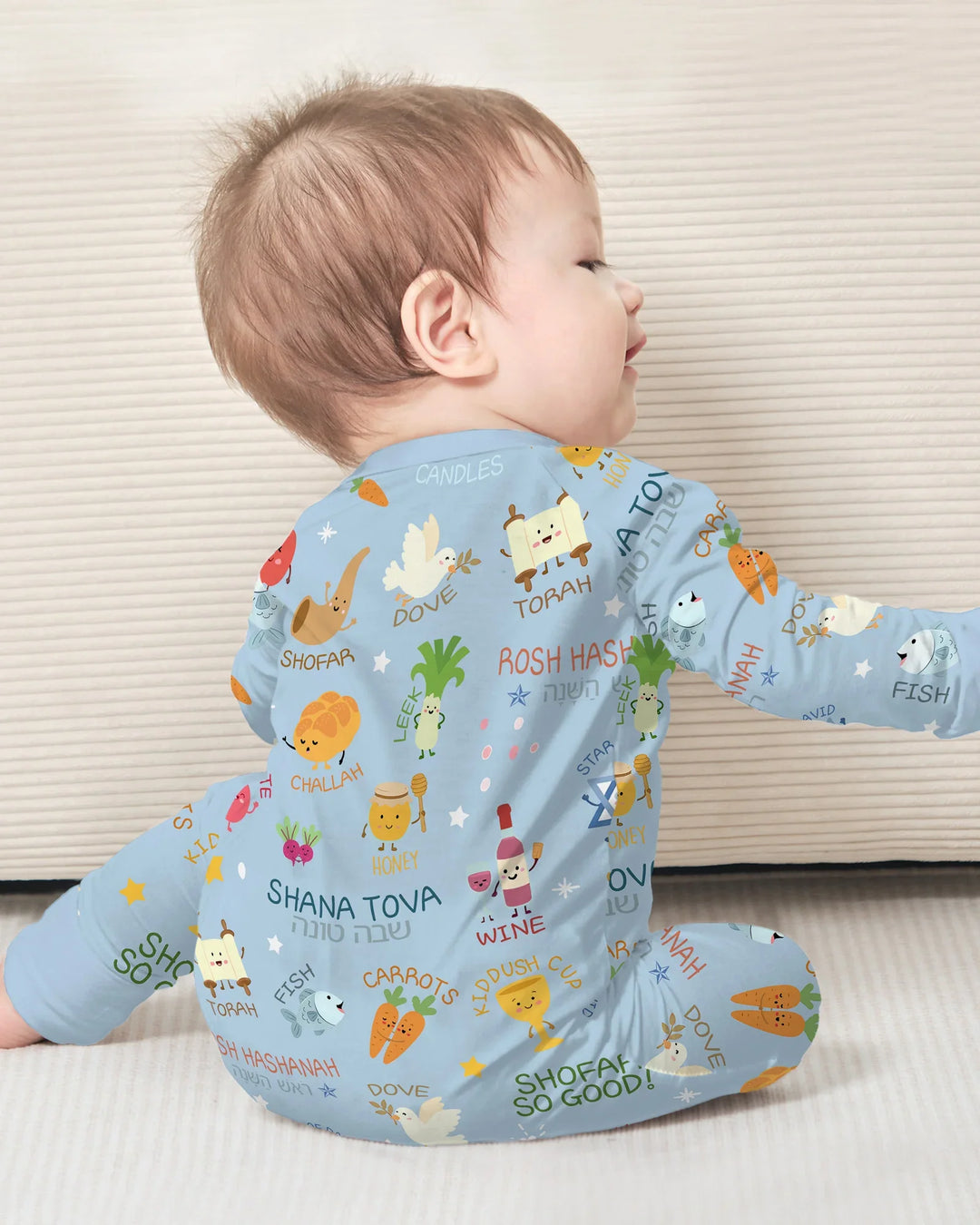 Family Rosh Hashanah Matching Bamboo Convertible Zippy