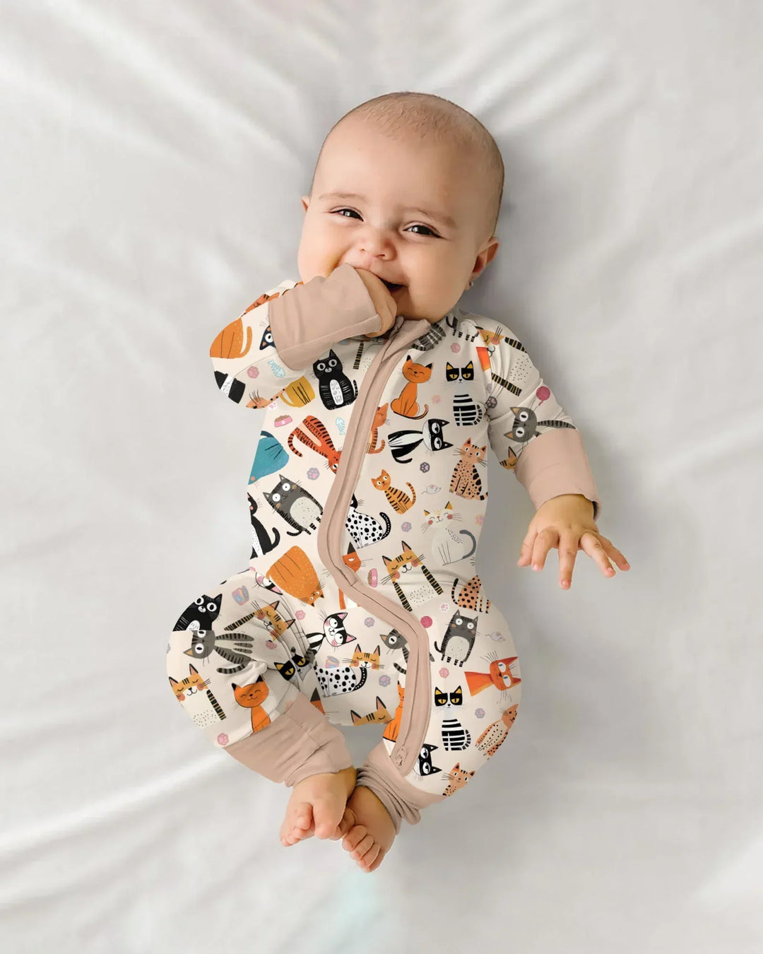 Goofy Mischief Cat Family Matching Bamboo Convertible Zippy