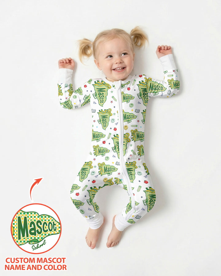 Custom Mascot School Name Bamboo Convertible Zippy